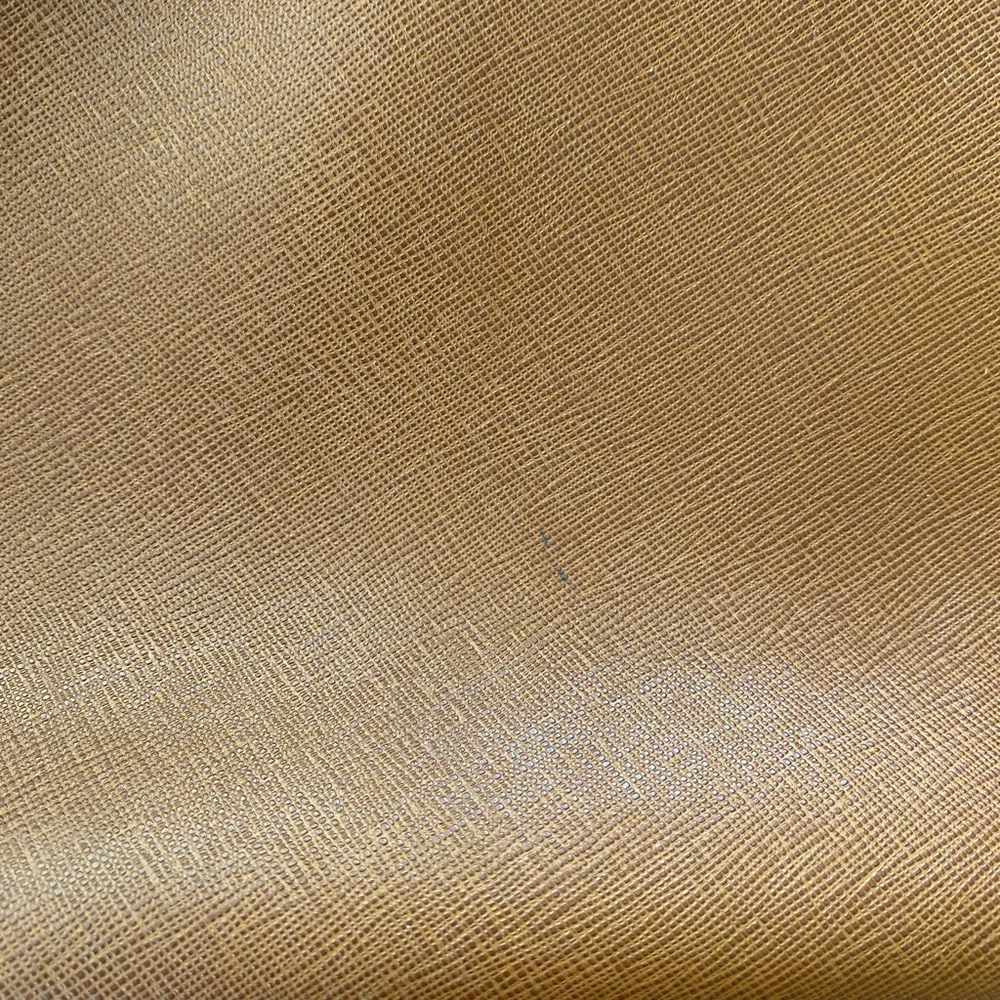 Michael Kors Brown Tan Gold Tote Shoulder Bag Purse with Crossbody Strap - Picture 15 of 16